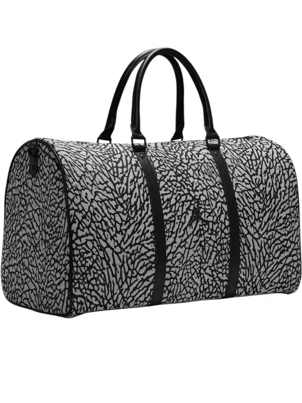 Nike Jordan Monogram Duffle 40L Black/Gray Elephant print with Jumpman Tag